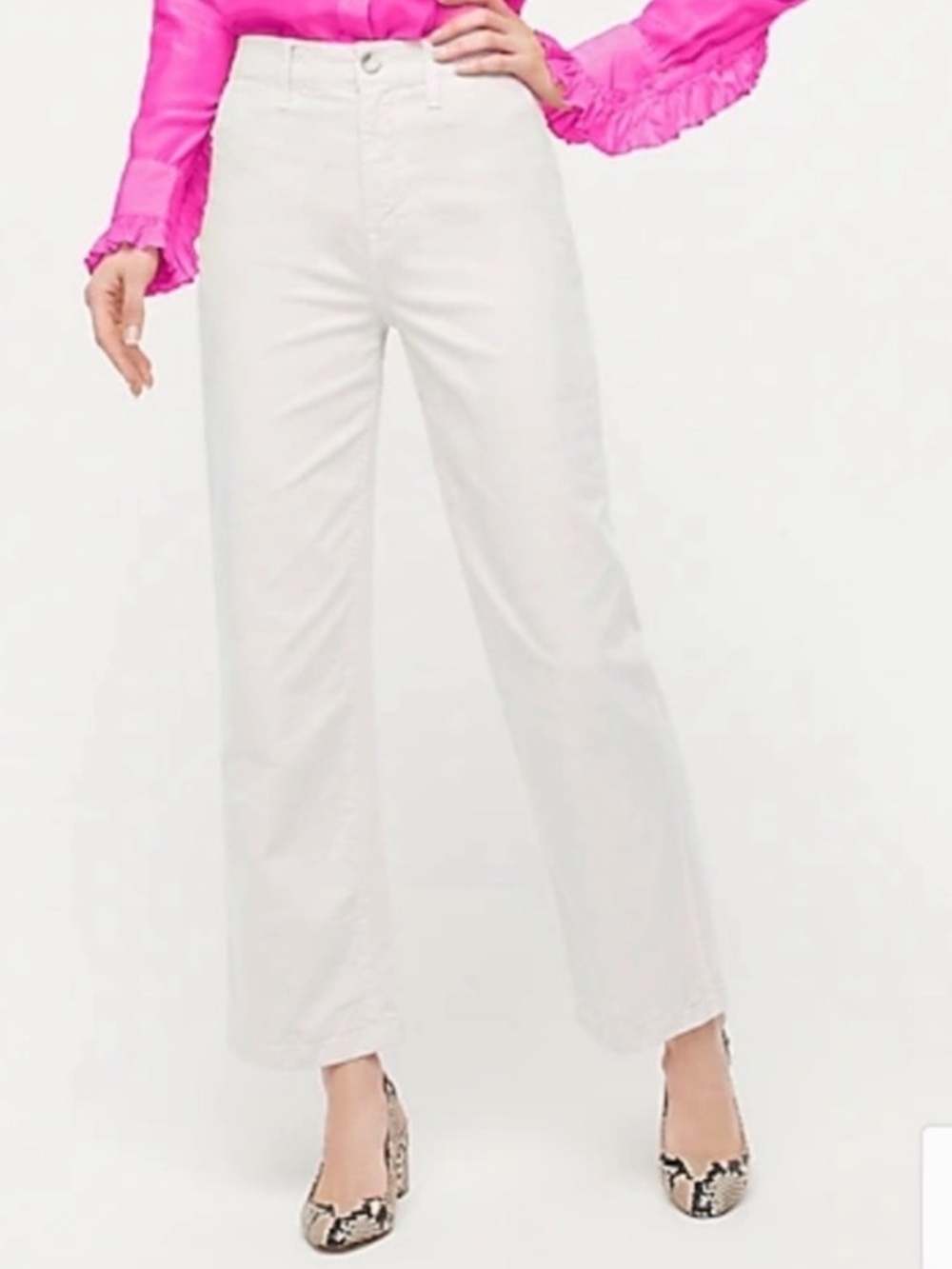 NWT J. CREW SLIM WIDE KHAKI CROP PANT. SOLD OUT EVERYWHERE. IMPOSSIBLE TO FIND!! - Picture 4 of 4